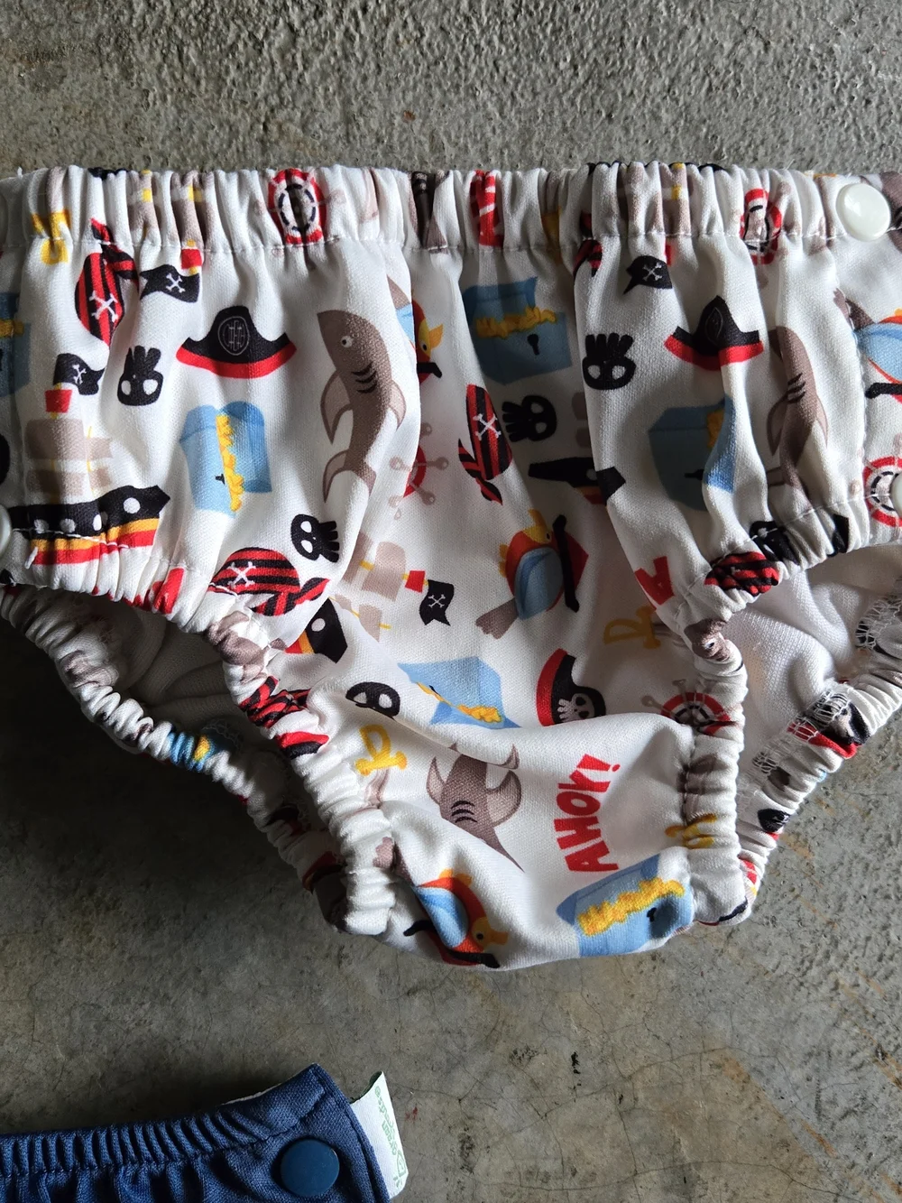 2 For $15 Kids Swim Diaper Lot Of 3 Construction Pirate And Blue XL 3T